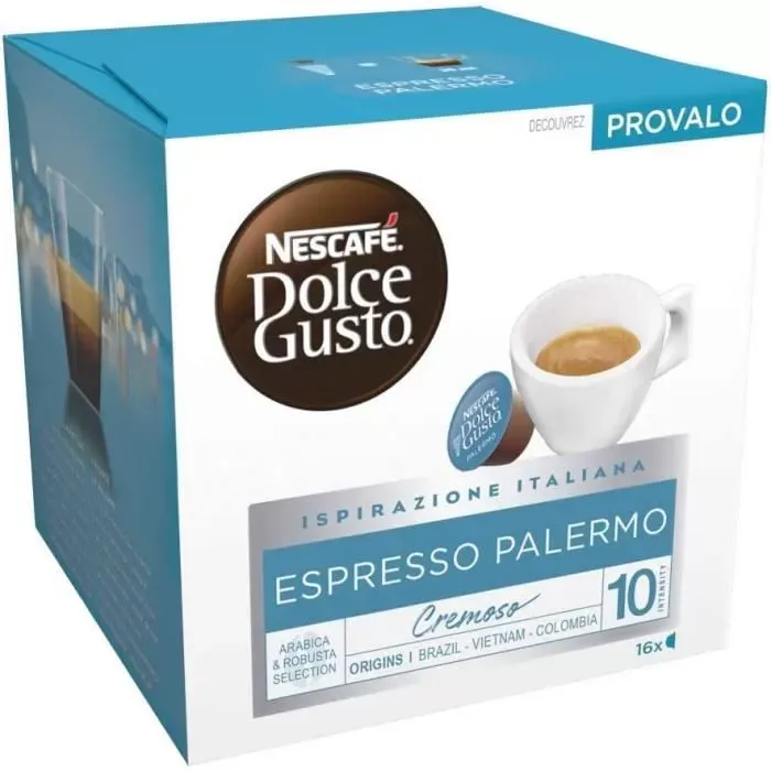 Capsules café Dolce Gusto Espresso Palermo (x16)