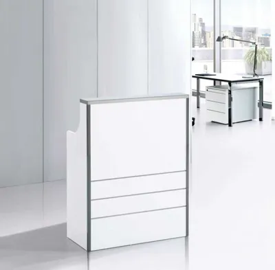 Bureau comptoir d'accueil noir 80×40×105 cm