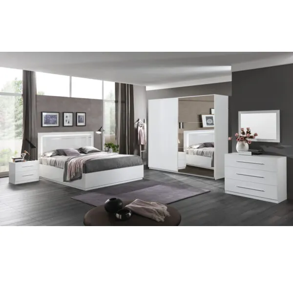Chambre à coucher complète Star – Lit 140 × 190 cm