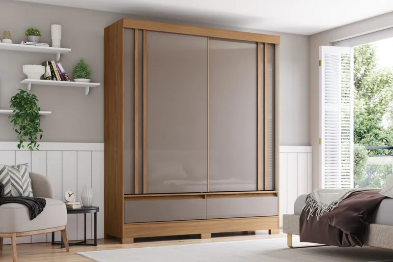 Armoire à portes coulissantes – grand rangement – ARM-B373-223