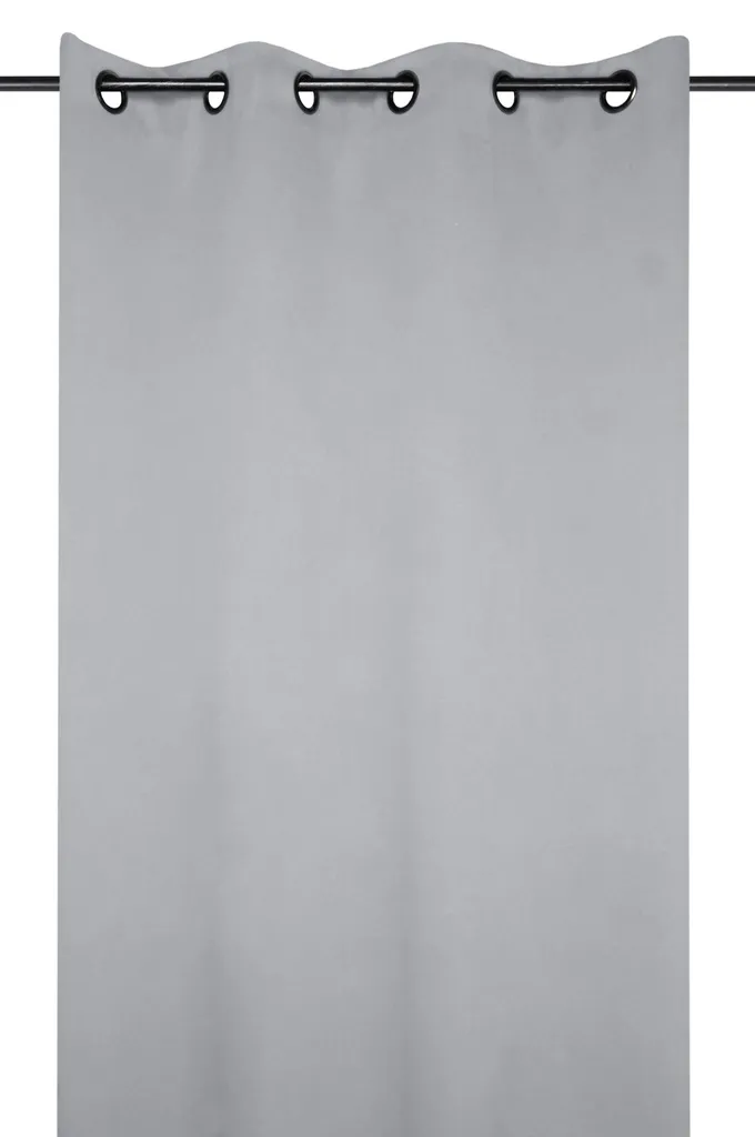 Rideau occultant notte 135X250 gris - 100%PE