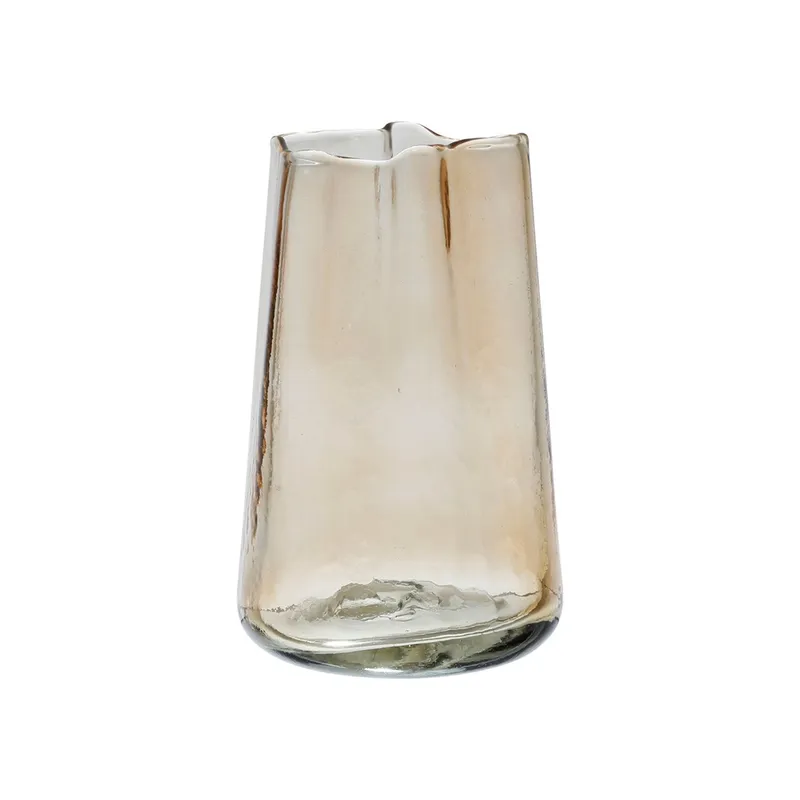 Vase bronze nude D13XH20 verre