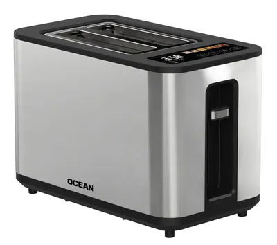 Grille-pain 2 tranches digital 900W inox