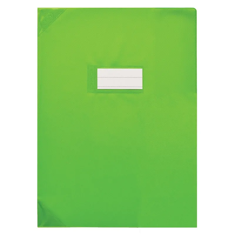 Protège-cahier Oxford Styl'SMS 24×32 cm PVC 120µ Vert