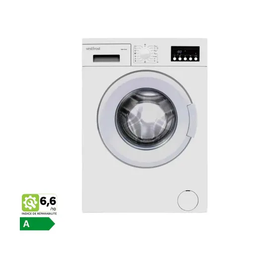 Lave-linge Vestfrost 8 kg 1400 tr/min blanc classe A