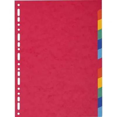 Jeu de 12 intercalaires cartes lustrées A4