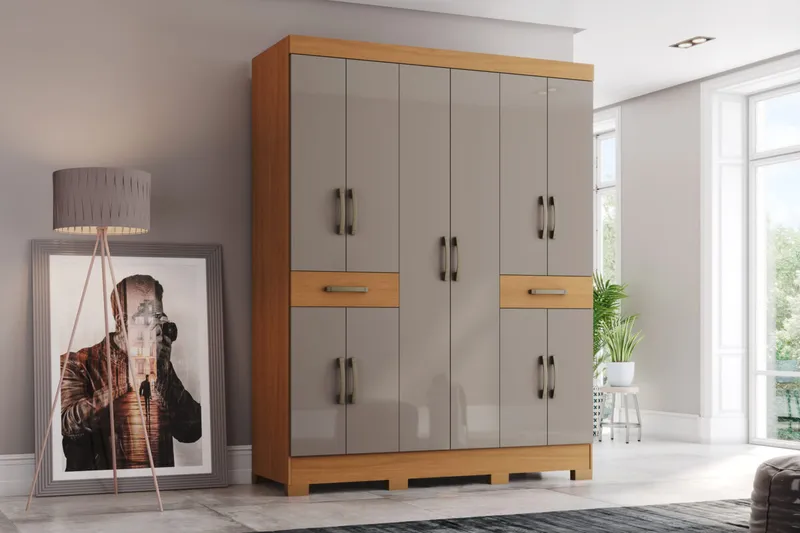 Armoire 10 portes – Grand rangement spacieux – ARM-B384-220