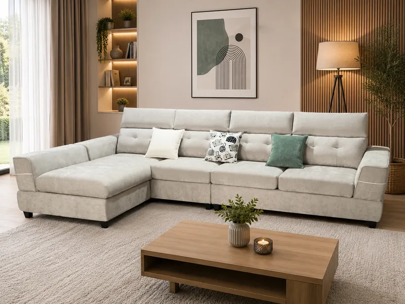 Salon de jardin d&rsquo;angle – canapé modulable 360×180 cm