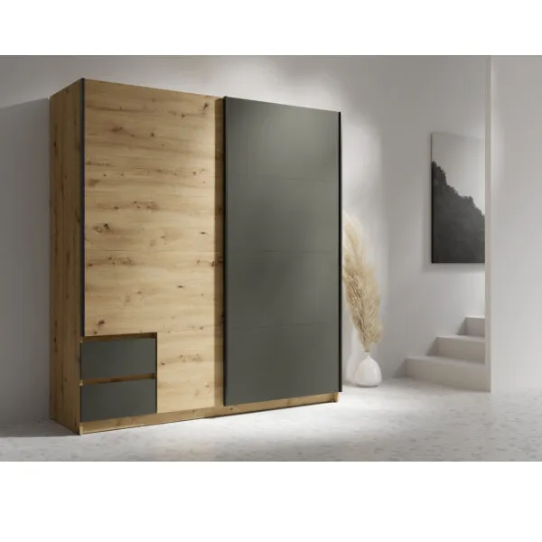 Armoire coulissante Uriel 180,8×198,3×59,3 cm