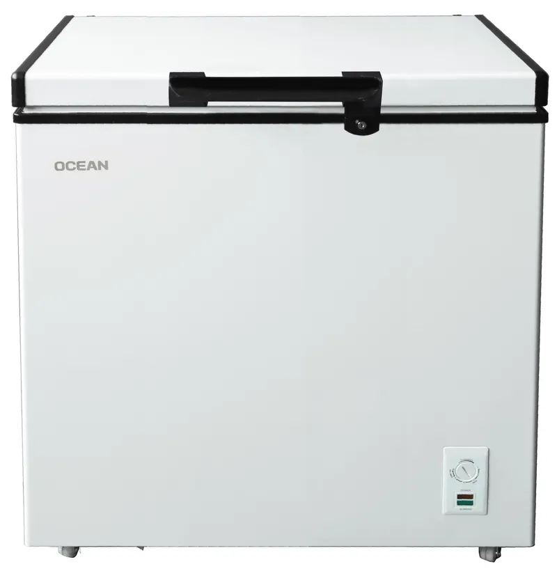 Congélateur coffre 191 L – 84×91×52 cm, condenseur interne, 220-240 V