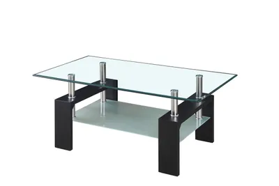 Table basse Mecor en verre 110x60x45