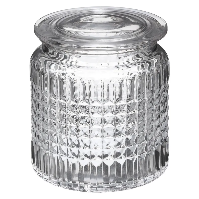Pot a coton precious 11X12CM verre transparant