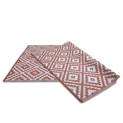 Tapis d'extérieur terracotta – résistant à l'humidité et aux UV – 963110