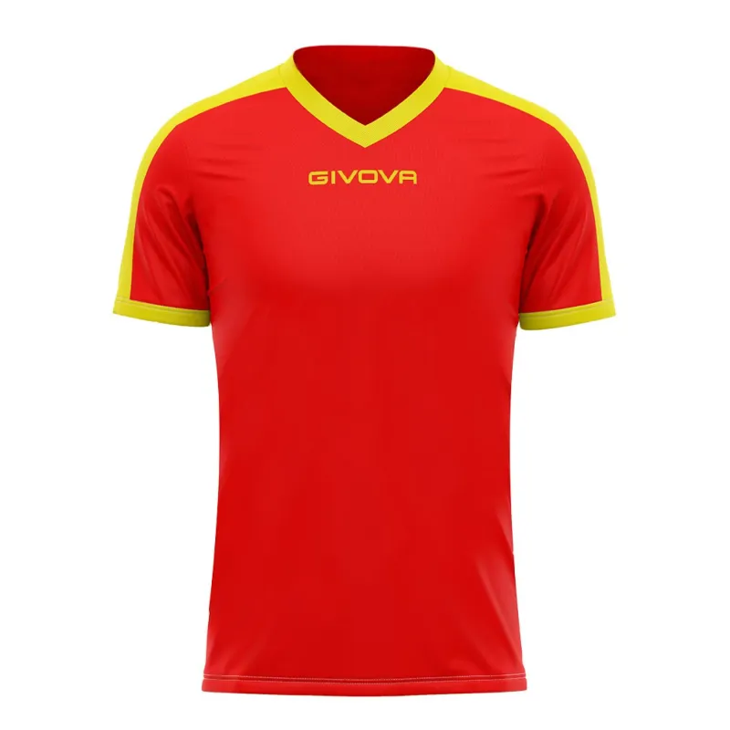 Maillot Givova Revolution – Rouge et jaune