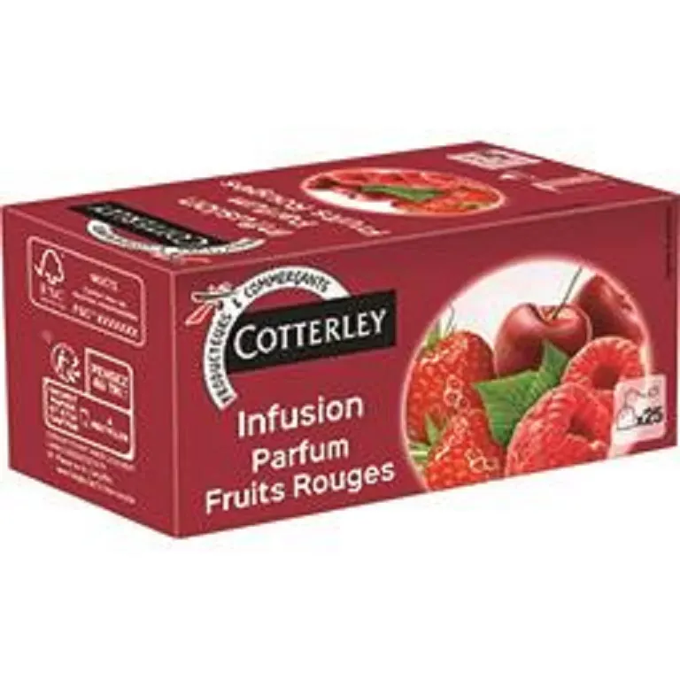 Infusion saveur fruits rouges Cotterley 25 sachets