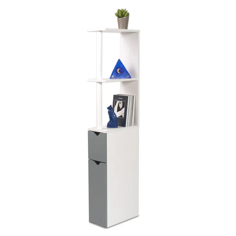 Meuble WC 2 portes – Gris