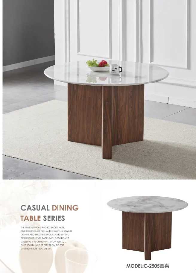 Table à manger ronde – Modèle