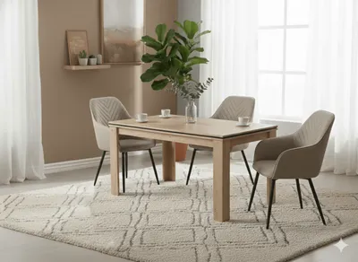 Table à manger rectangulaire 180 × 90 cm – Selim – TABLE-SELIM