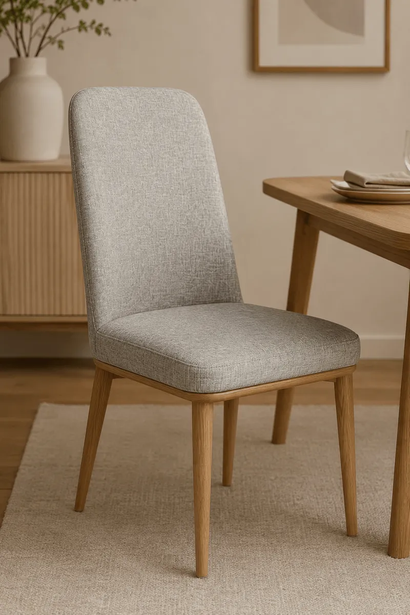 Chaise assise PVC et pieds en fer – 92×92×47 cm – Coloris gris