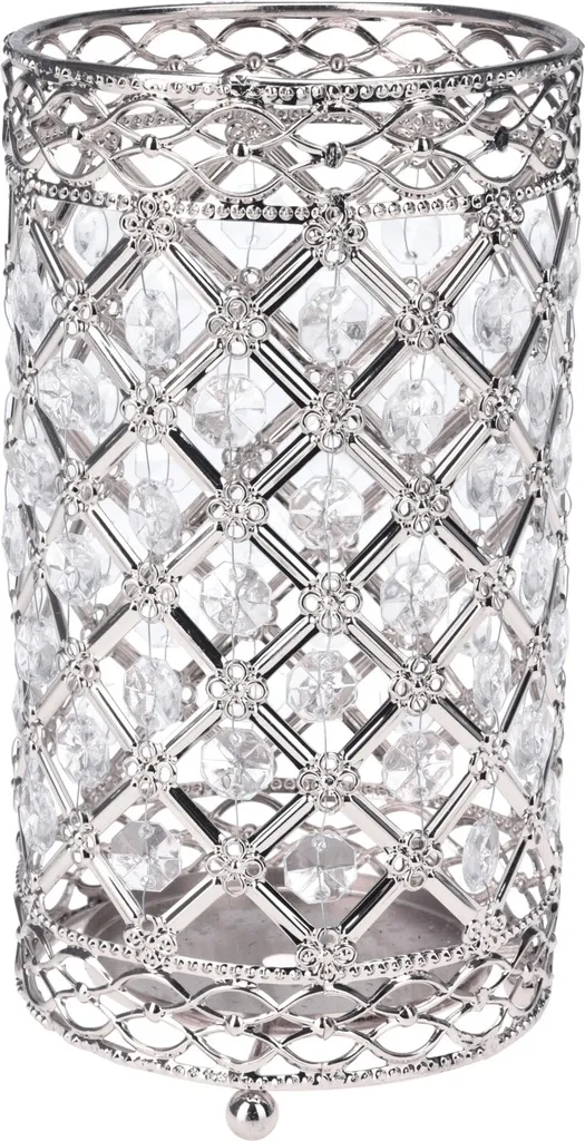 Lanterne metal 11X11X20CM argentee