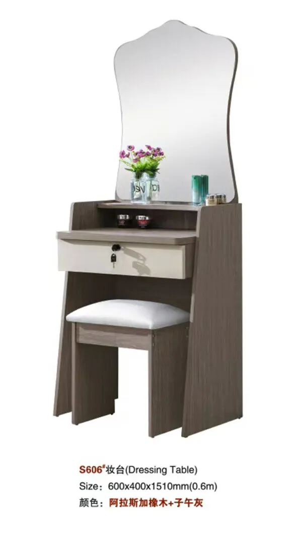 Coiffeuse compacte avec rangement
