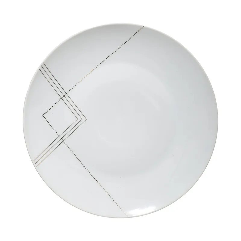 Assiette a dessert grand hotel D19CM porcelaine blanc or