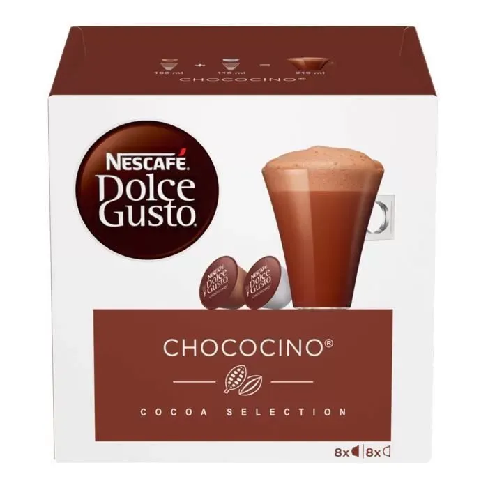 Capsules chocolat chaud Dolce Gusto Chococino (x16)