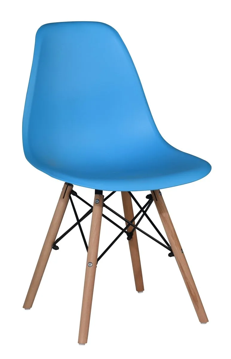 Chaise en bois – Bleue