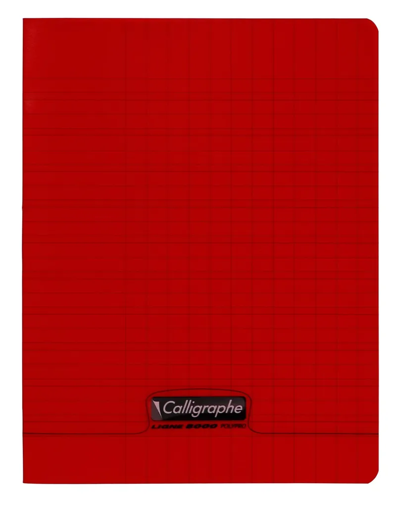 Cahier d'écriture piqûre 17×22 cm 32 pages 90 g, rouge – Calligraphe