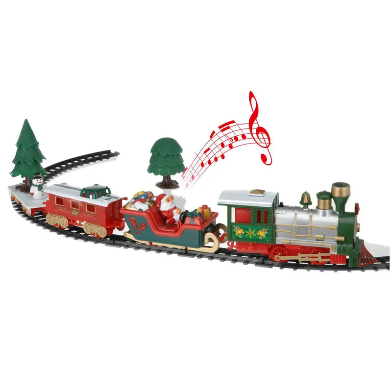 Train animé pour village de Noël avec circuit lumineux – 4547