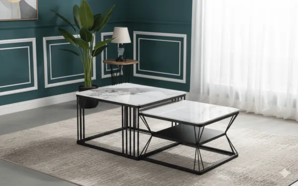 Table basse cigogne carre c036