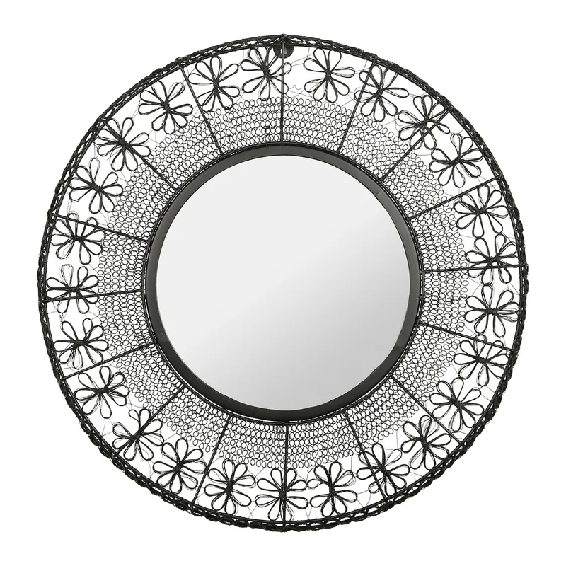 Miroir kalypso noir D63CM fer