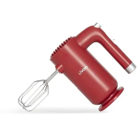 Batteur électrique Livoo 250 W 5 vitesses turbo rouge