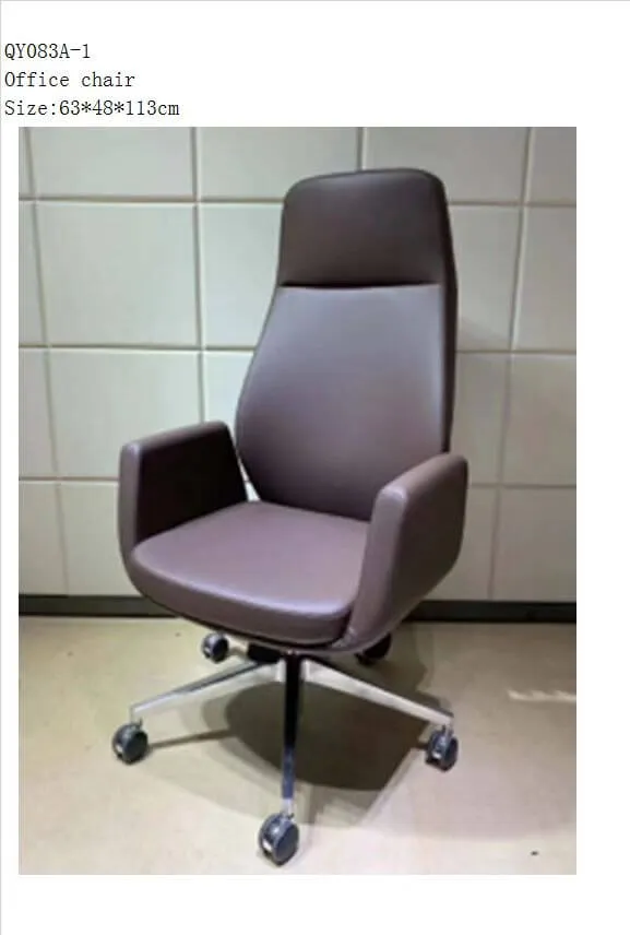 Fauteuil de bureau pivotant à roulettes, revêtement PVC