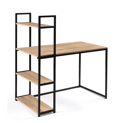 Bureau avec étagères Memphis – rangements intégrés