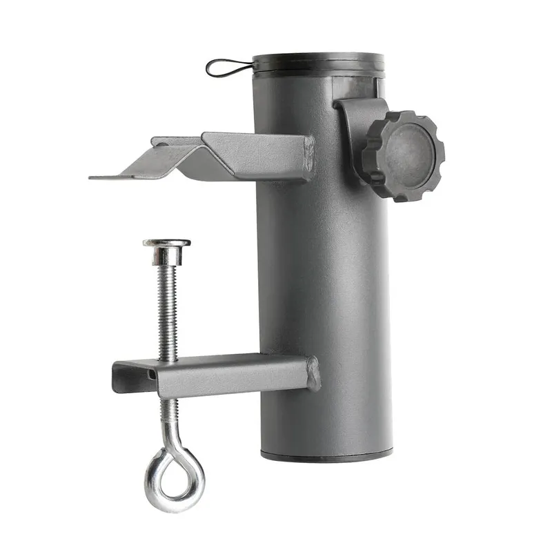 Support parasol en métal pour aménagement extérieur