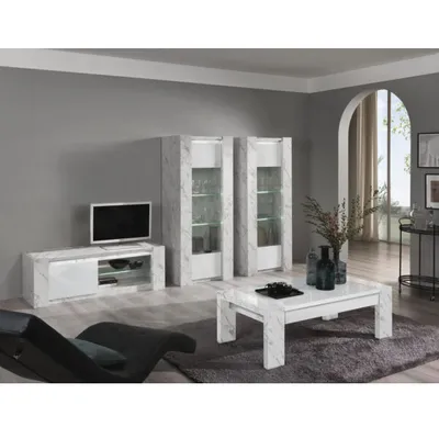 Ensemble salon Living Vittoria 1+1+meuble TV