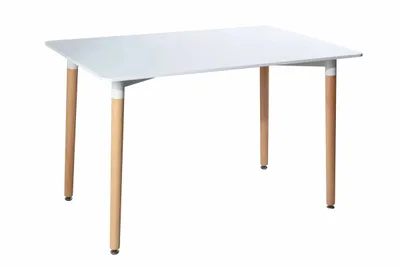 Table à manger rectangle bois MDF 120 x 60 cm