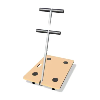 Chariot multiusage avec manche – transport pratique pour jardin, ménage et chantier – 6225