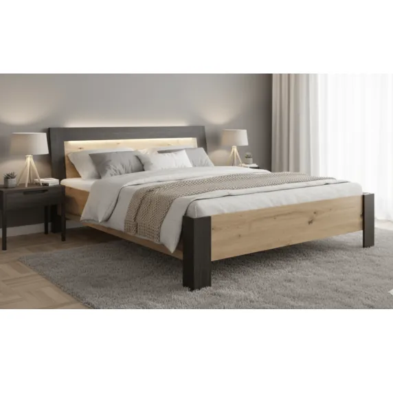 Lit Wiva 160×200 cm design robuste