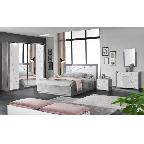 Chambre à coucher complète Milano, lit 160×200 cm