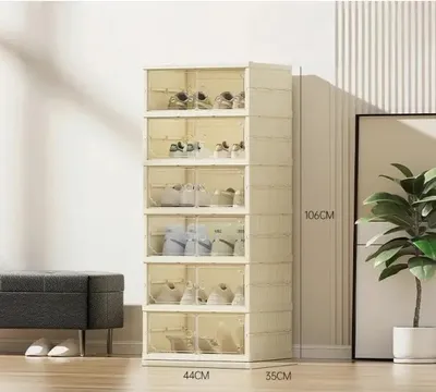 Étagère à chaussures 6 niveaux 100x43x130 cm