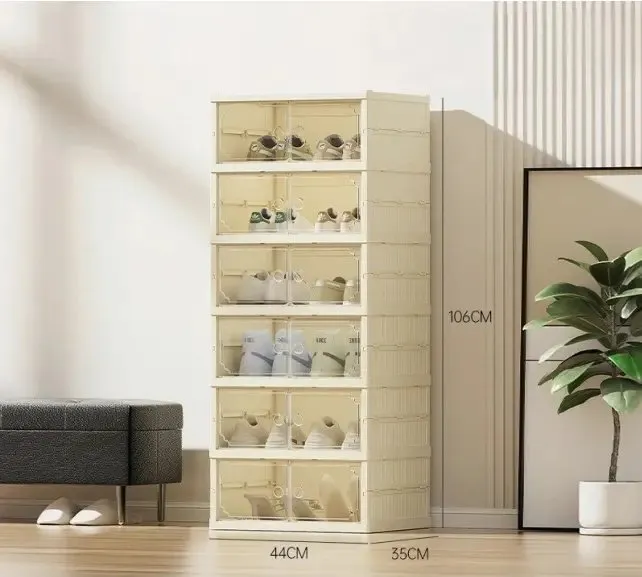 Étagère à chaussures 6 niveaux 100x43x130 cm