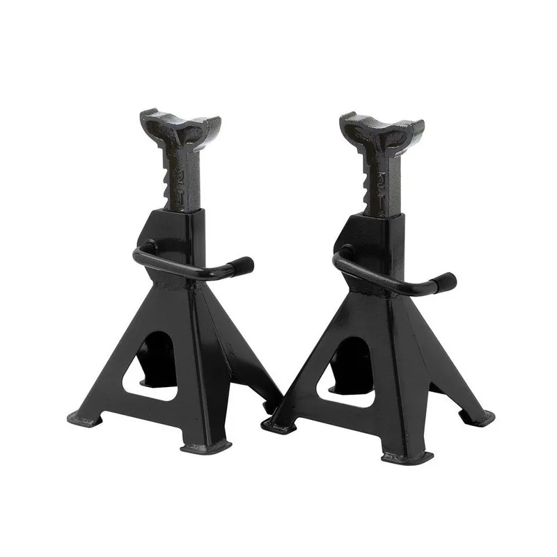 Chandelles à crémaillère 2 tonnes – Lot de 2 supports de levage réglables