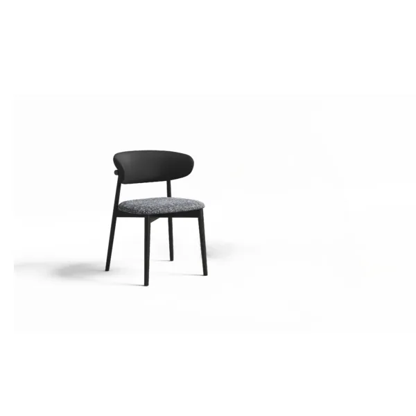 Chaise e bois scandinave 9207 Noir