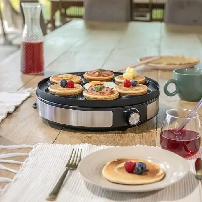 Crêpière 1 crêpe ou 7 mini 1500 W Livoo antiadhésive