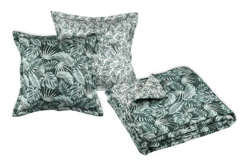 Boutis vibes 240X220+2TAIES vert - 100%PE