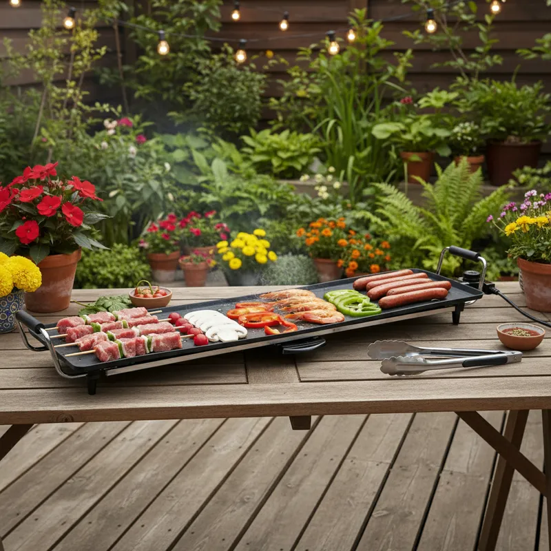 Plancha teppanyaki grill électrique 90 cm