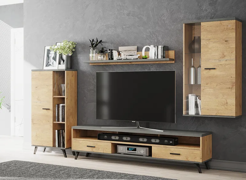 Salon complet Living Dar – ensemble canapé et meubles de séjour