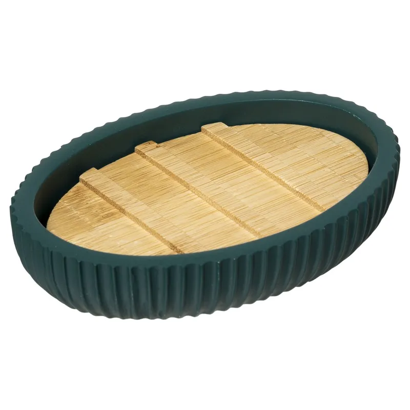 Porte savon modern 12.5X8.9X2.5CM bambou